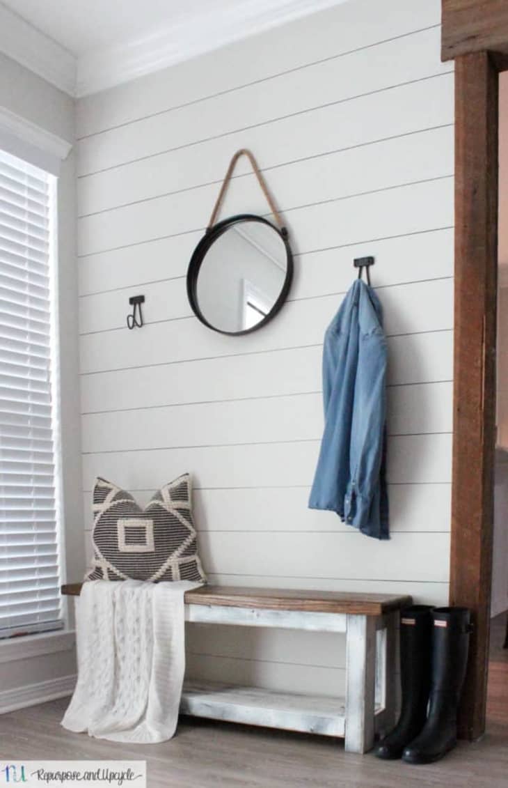 Faux Shiplap and Other Wall Treatments Made with Paint Apartment