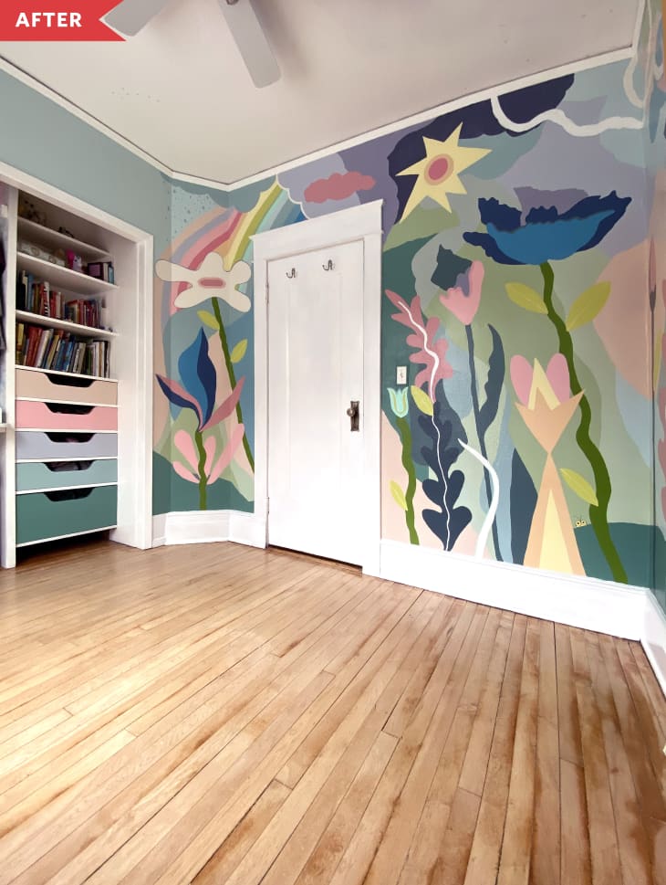 DIY Kid's Bedoom Mural Apartment Therapy