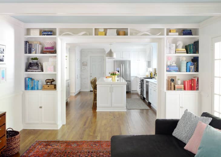 How to Add BuiltIn Bookshelves Around Doors in Your Home Apartment