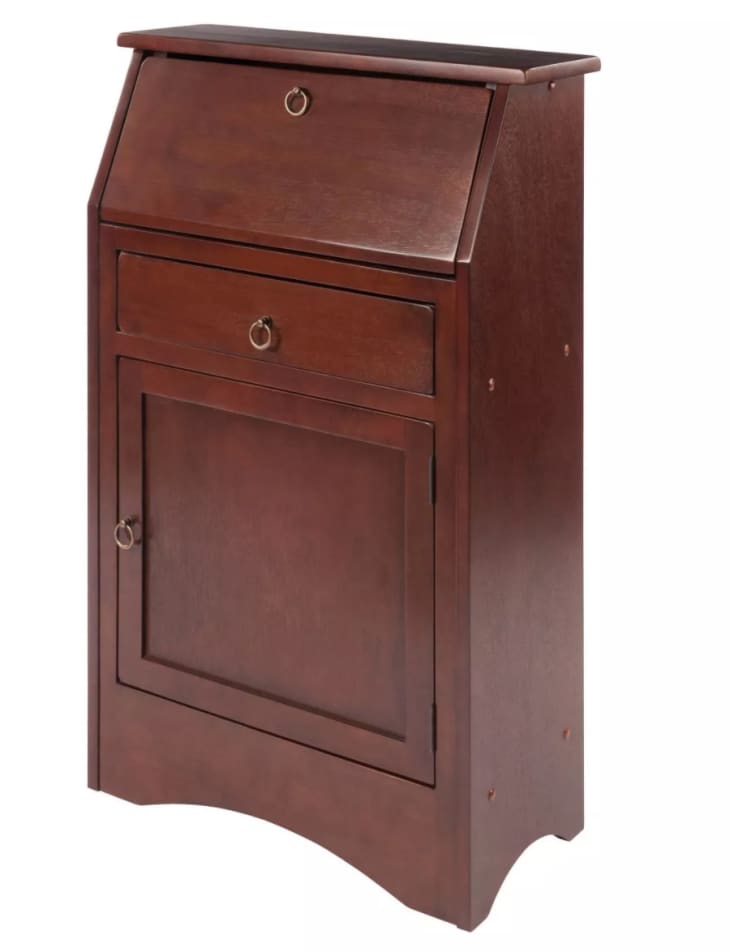 Small secretary hot sale desk with drawers