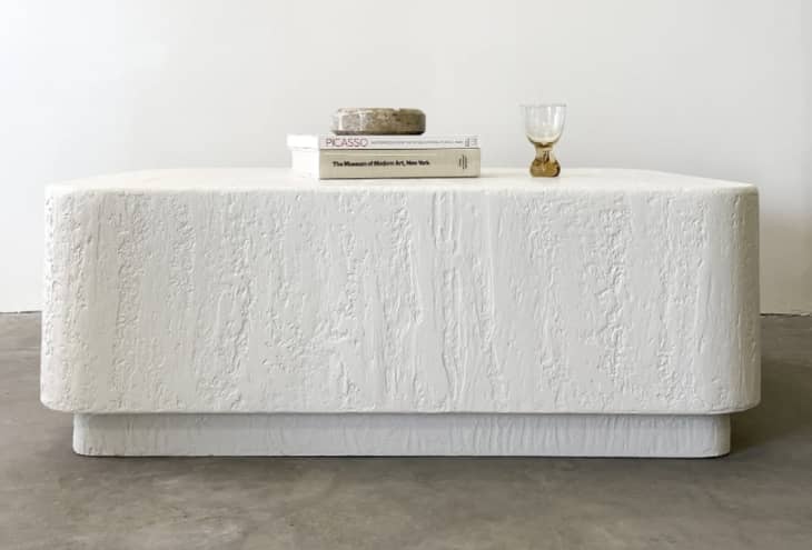 Plaster side table discount