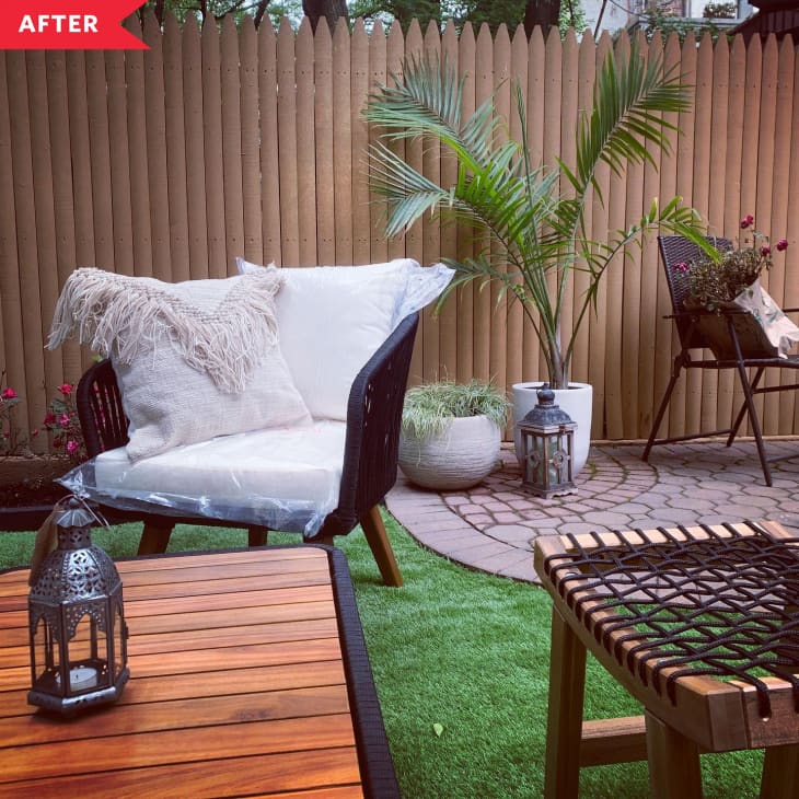 Small Outdoor Patio Redo Apartment Therapy
