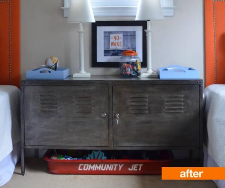 Before & After: Aged Steel-Look IKEA Cabinet | Apartment Therapy