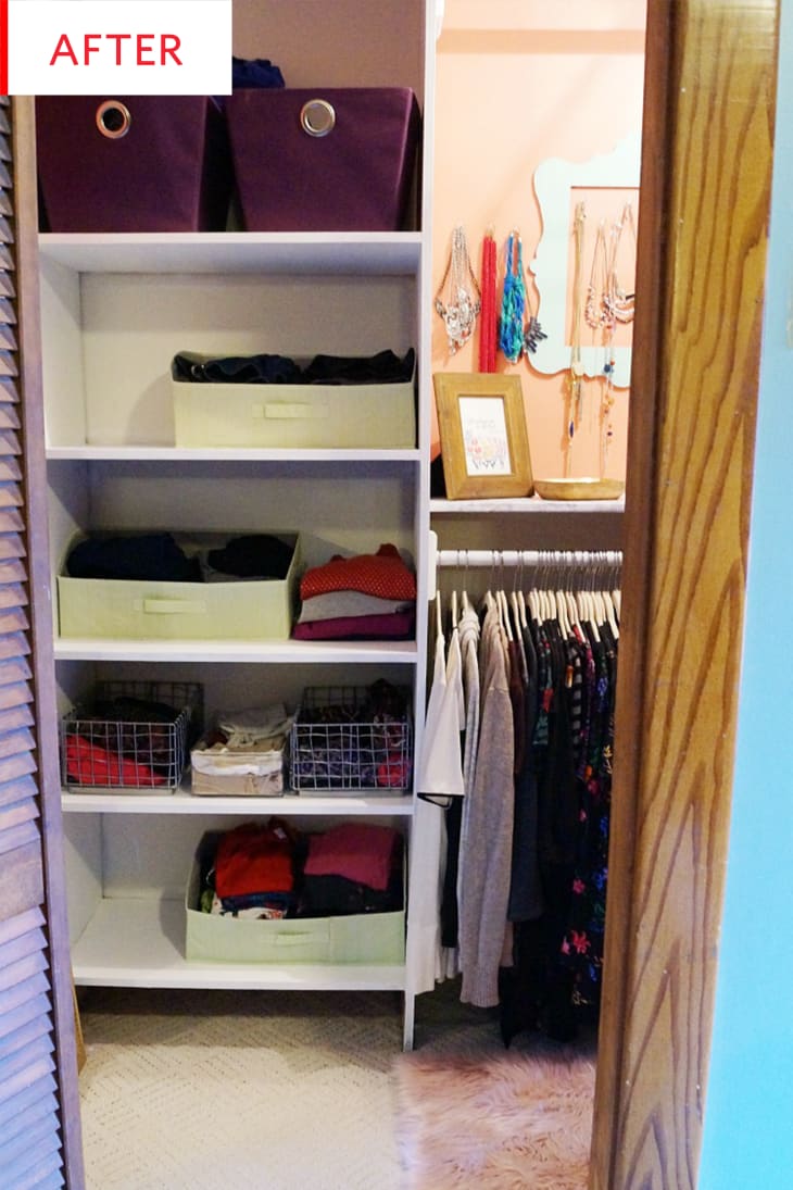 Closet Organization - Budget Makeover Before After | Apartment Therapy