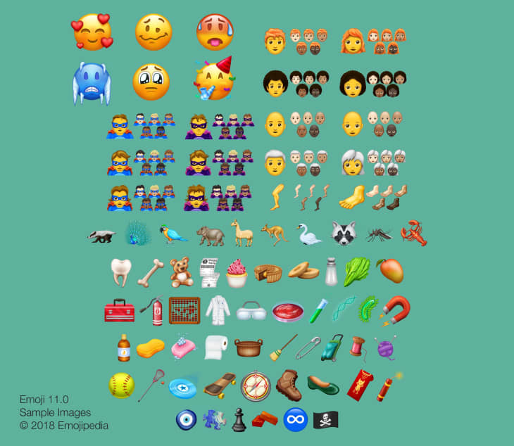 New Emojis February 2018 Full List Photos | Apartment Therapy