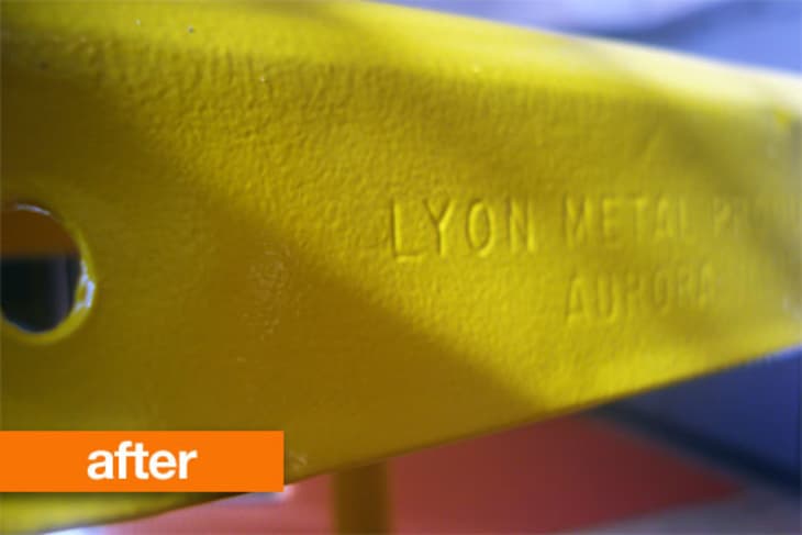 Before & After: Metal Lyon Stools Get a Fresh Powder Coat | Apartment ...