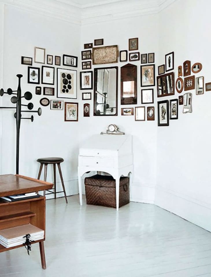 How To Decorate an Awkward Space with a Gallery Wall Apartment Therapy