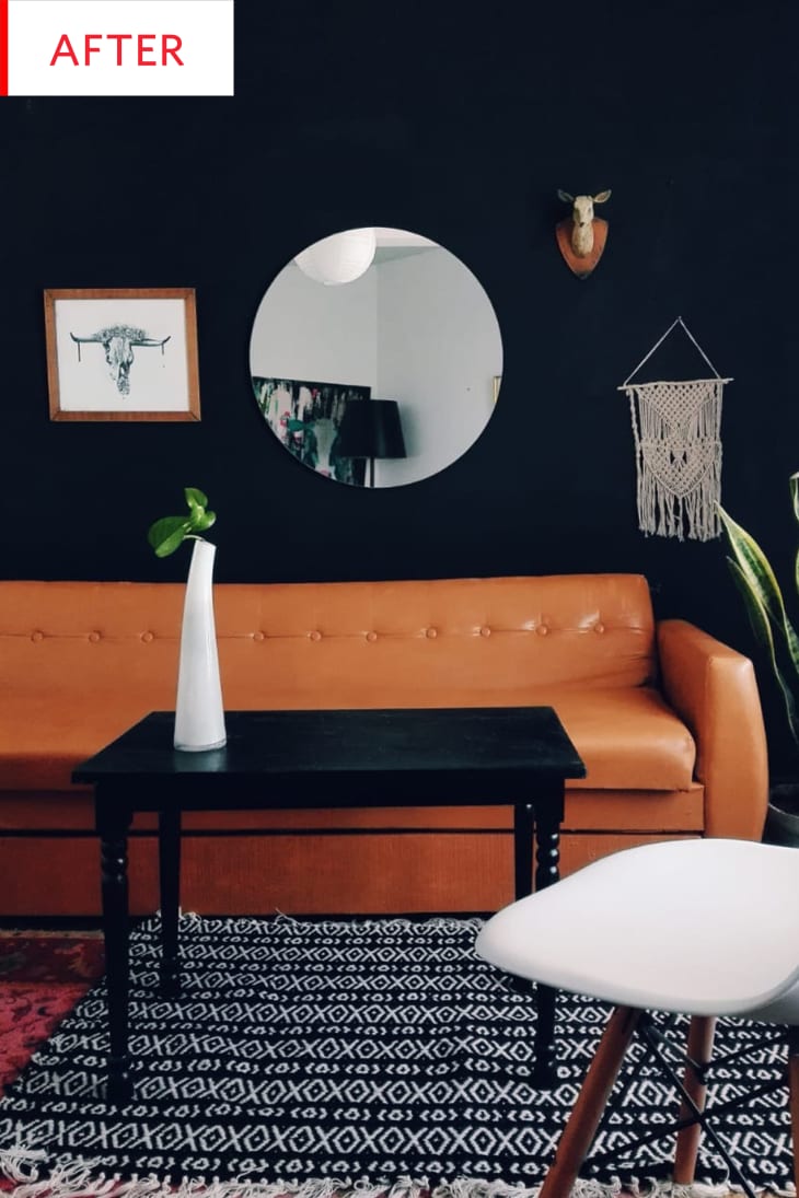 Spray Painted Furniture Vinyl Sofa Makeover Photos Apartment Therapy