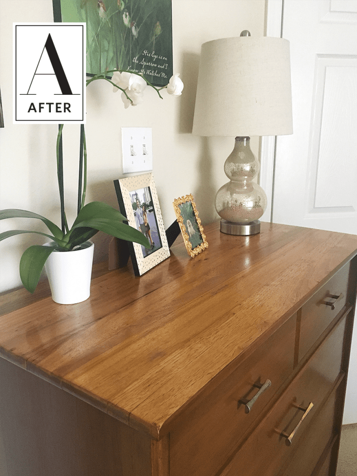 Before & After A Sadly Scuffed and Wonkily Warped Dresser is Rescued