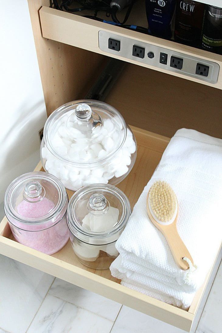 Ultimate Organization How To Take Your Bathroom Vanity to the Next Level Apartment Therapy