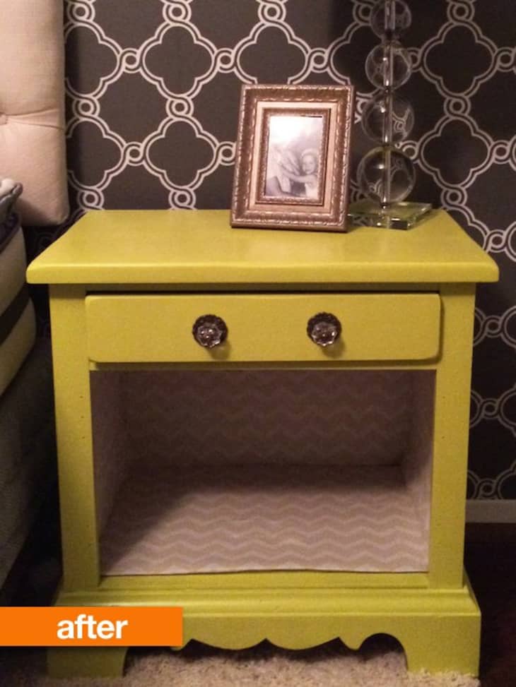 Before & After A Dated Nightstand Gets a New Lease on Life Apartment