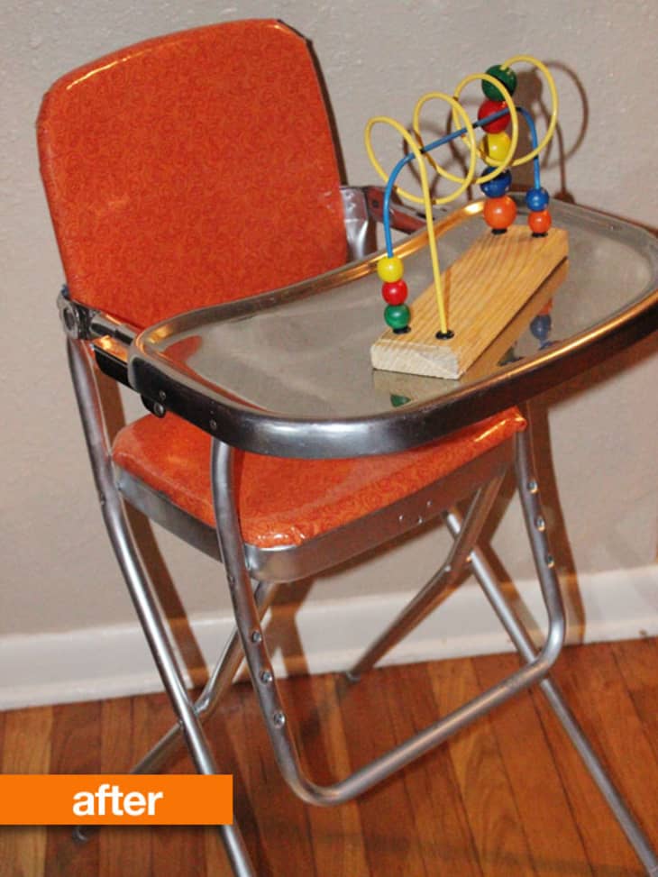 Old metal best sale high chair