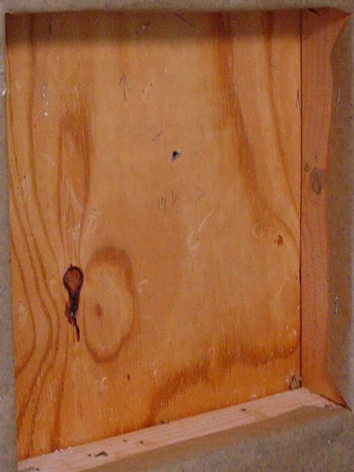 DIY Renovation Project How To Build a Recessed Shower Shelf