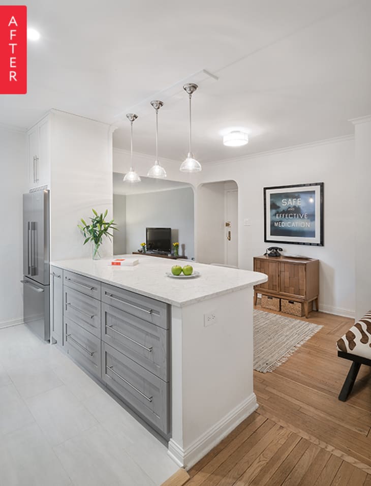 Before & After A NYC Galley Kitchen Opens Up Apartment Therapy