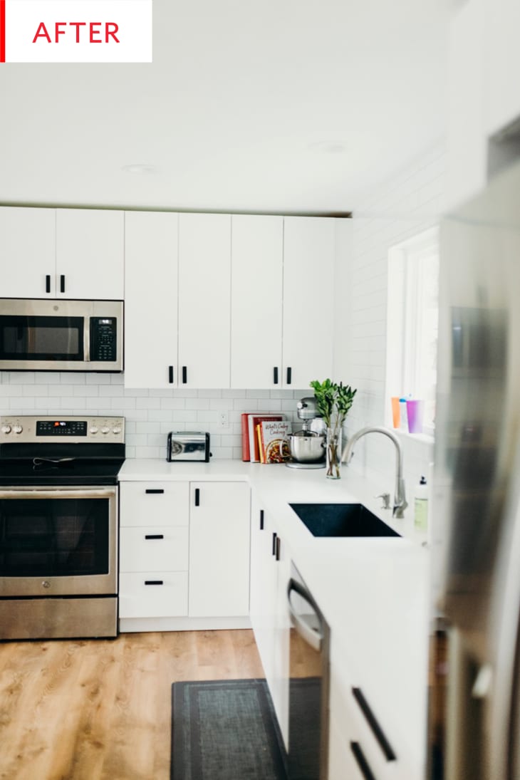 White Subway Tile Backsplash Kitchen Remodel Photos | Apartment Therapy