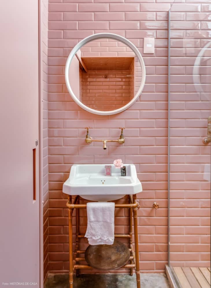 Look We Love Copper in the Bathroom Apartment Therapy