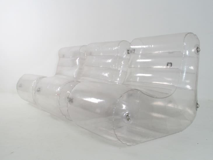 Blow up clear chair hot sale