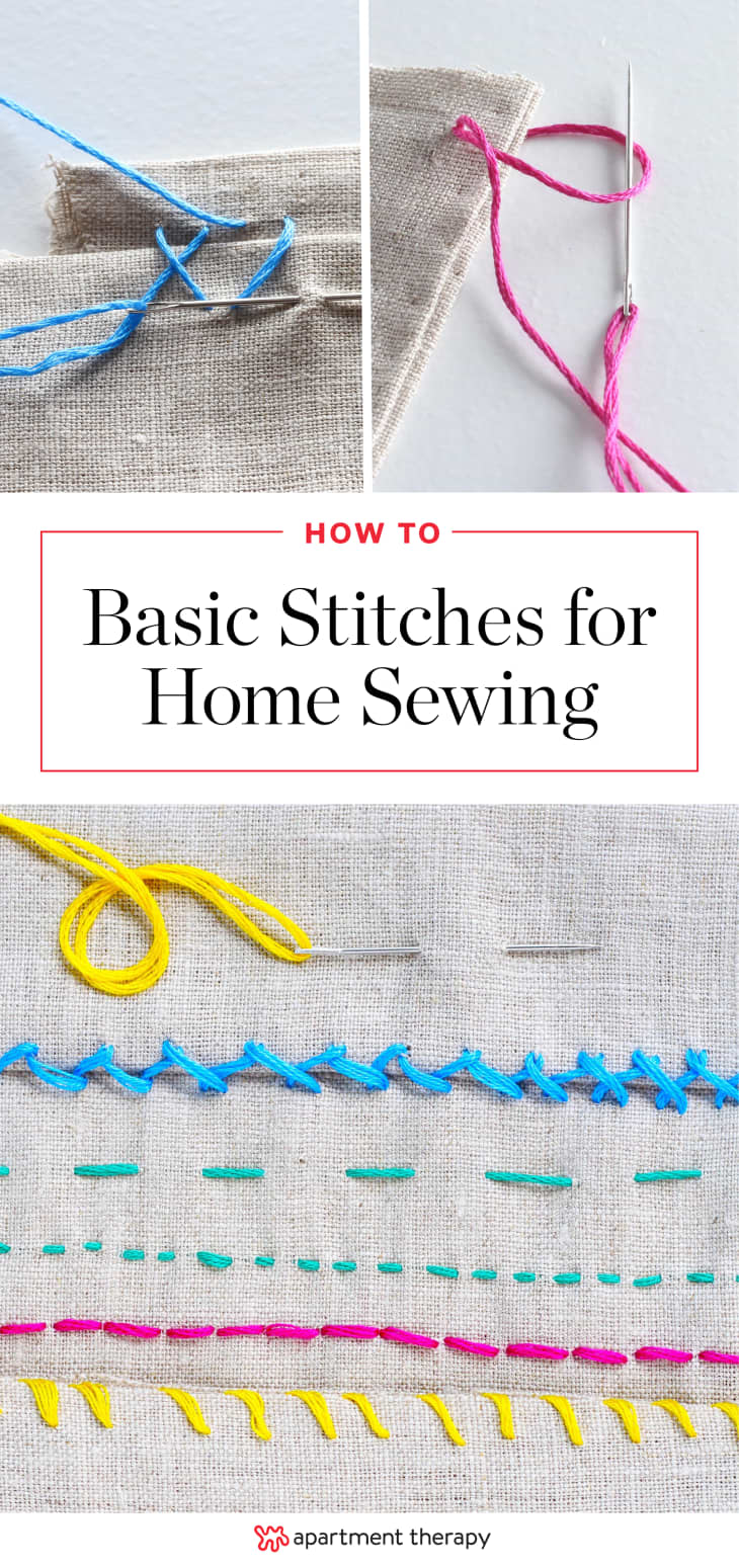 How Hand Sew  Basic Stitch Photo Tutorials Apartment Therapy