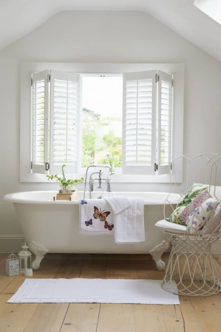 Bathroom window deals shutters