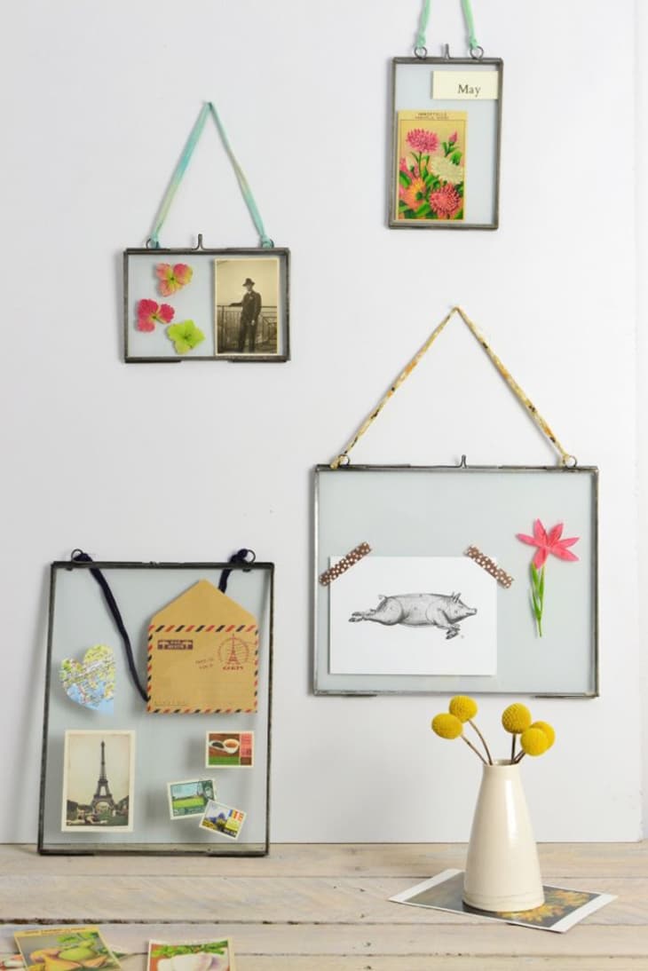 Floating deals glass frame