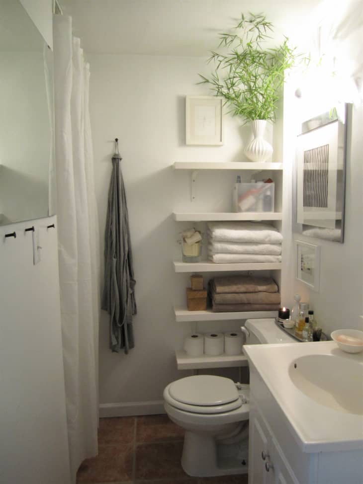 No More Unused Space How To Fit More Storage into a Small Bathroom