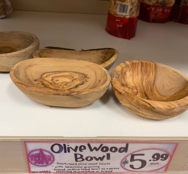 Trader Joe's Olive Wood Bowl Home Decor Apartment Therapy