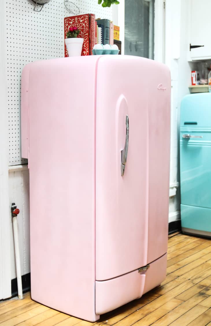 How To Paint a Refrigerator Tips & Photo Tutorial Apartment Therapy