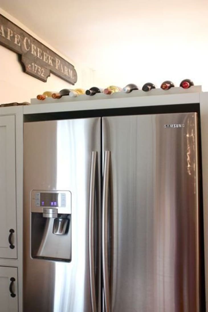 Ideas for Using that Awkward Space Above the Fridge | Apartment Therapy