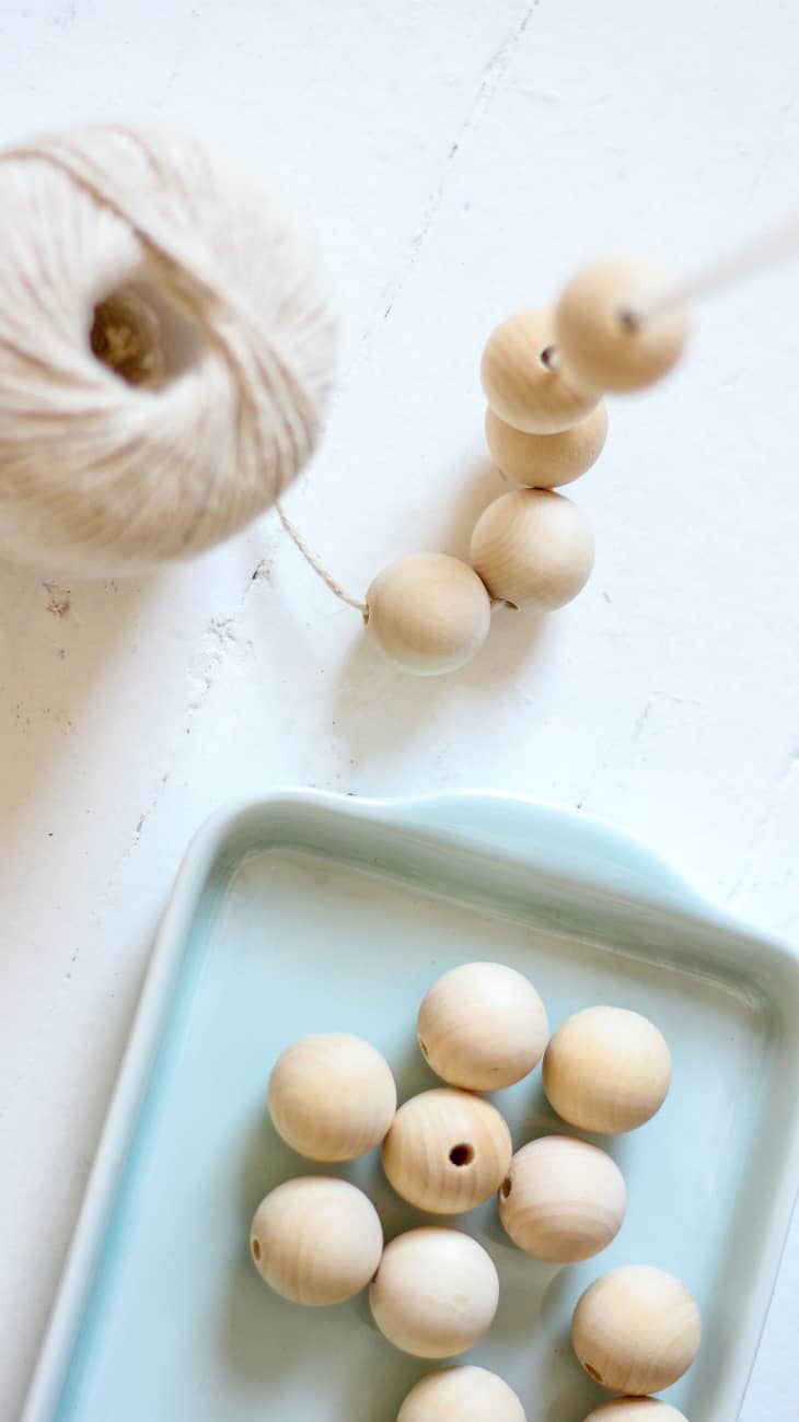 DIY Home Decor How To Make a Modern Beaded Wood Trivet Apartment Therapy