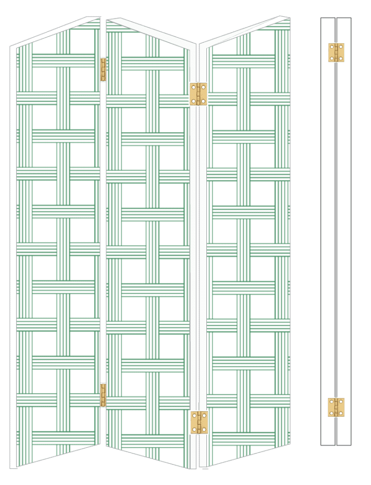 Easy Folding Screen Room Divider Project Tutorial Apartment Therapy