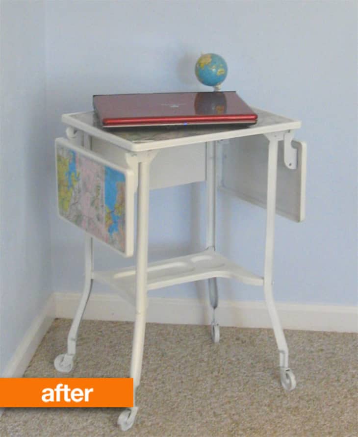 Antique typewriter store table