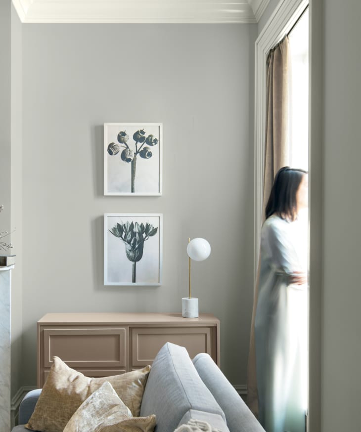 Benjamin Moore 2019 Color of the Year Metropolitan Gray Apartment Therapy