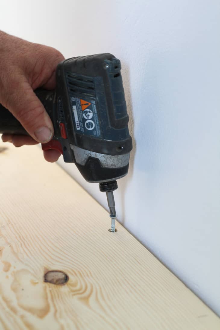 How to Build a Long Wood Floating Shelf Apartment Therapy