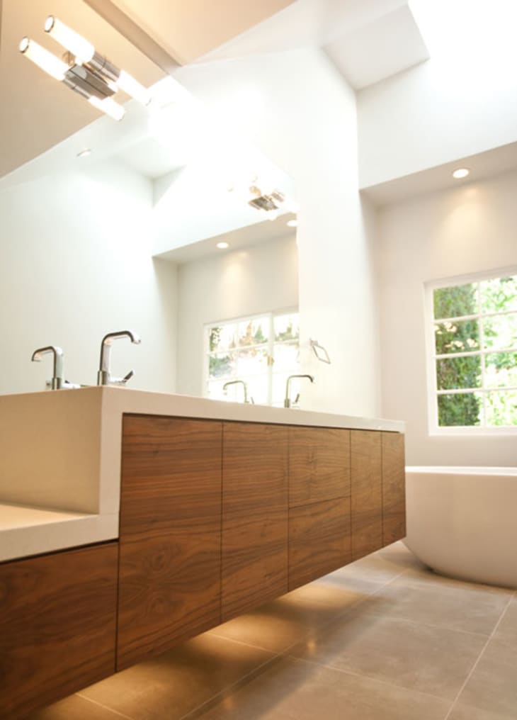Before & After Contemporary Bathroom Remodel Apartment Therapy