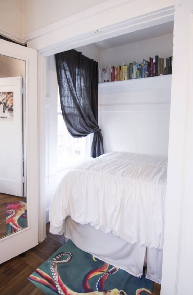 Small Space Solution Convert Your Closet Into A Bedroom Apartment Therapy