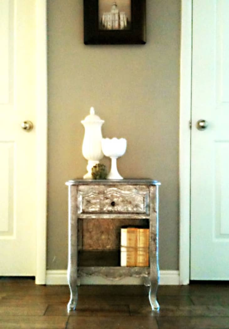 Before & After A TinFoiled Nightstand Apartment Therapy