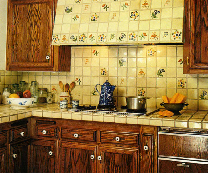 kitchen wall tile grom the 1980s