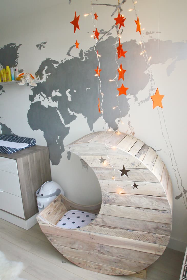 Half moon baby crib online