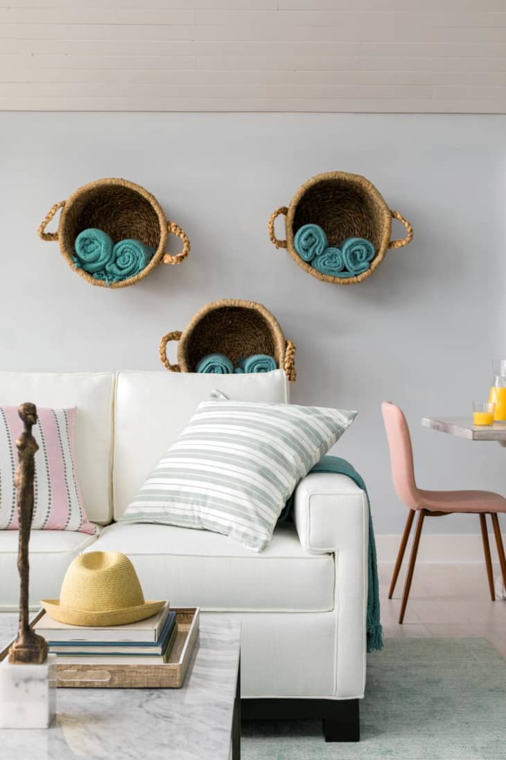How to Hang Baskets for More Storage Apartment Therapy