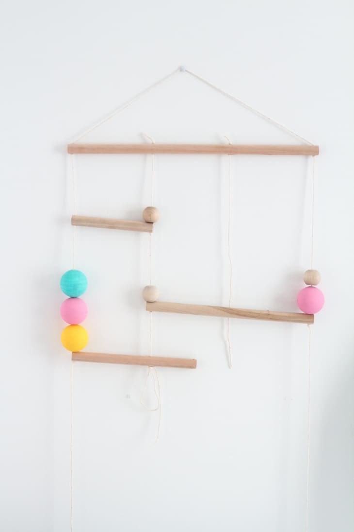 Fast & Easy DIY Wooden Wall Hanging Tutorial Apartment Therapy