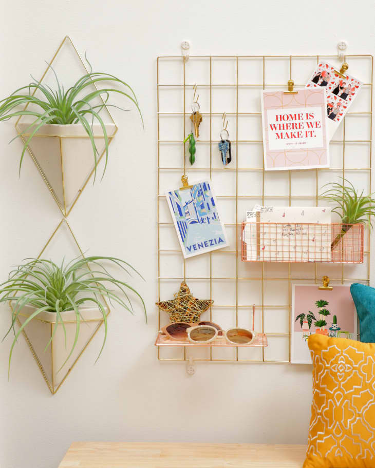 How to Organize With Wire Grid Wall Panels Apartment Therapy