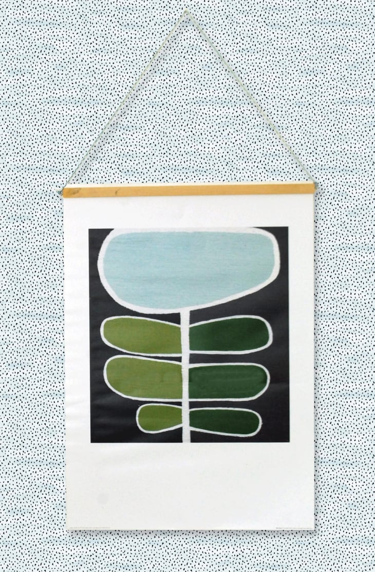 How To Make a DIY Frame for Artwork…in 10 Minutes Apartment