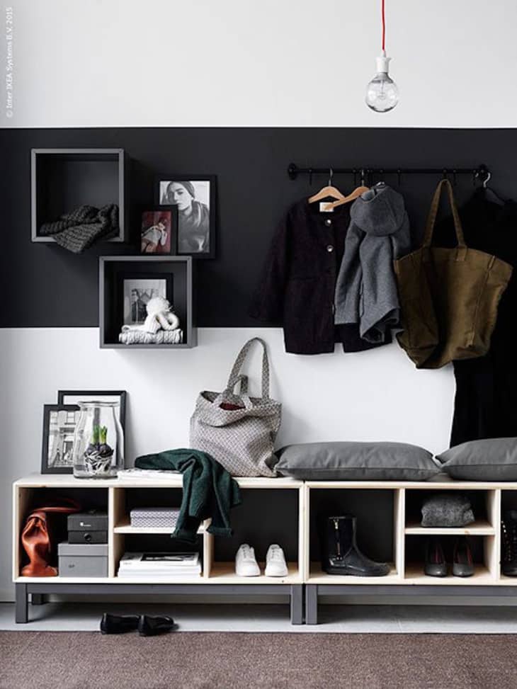 IKEA Storage Hacks for Cluttered Entryways Apartment Therapy