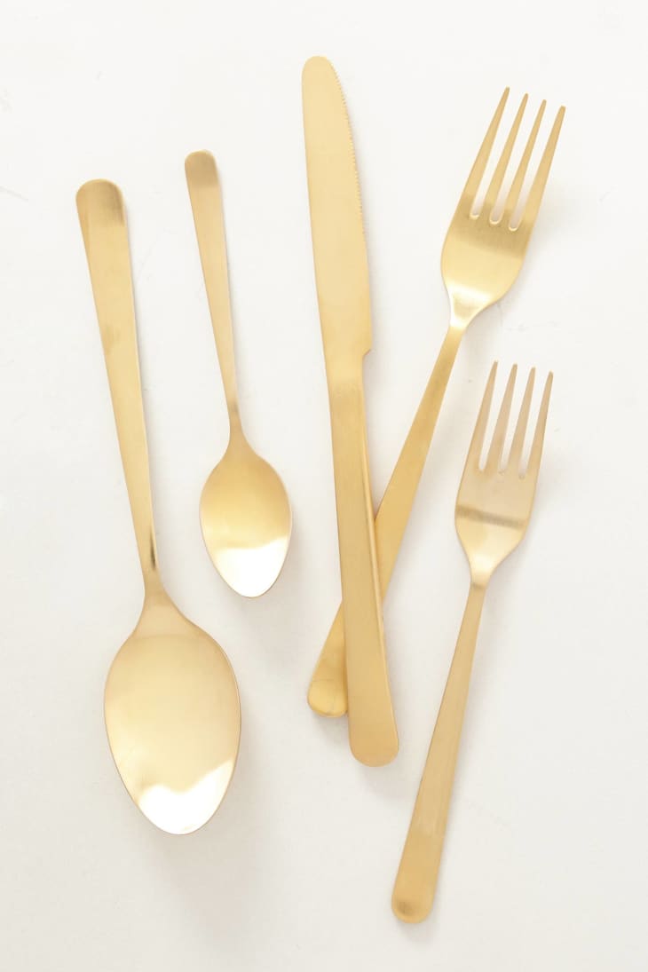 The Best Modern Gold (and Copper!) Flatware Apartment Therapy