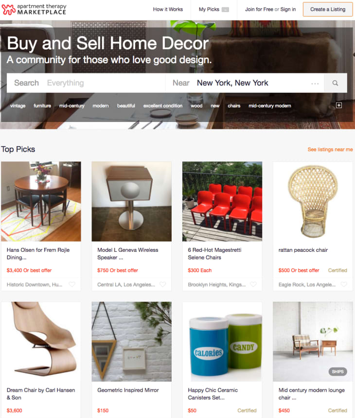 The NEW BIGGER Apartment Therapy Marketplace! | Apartment Therapy