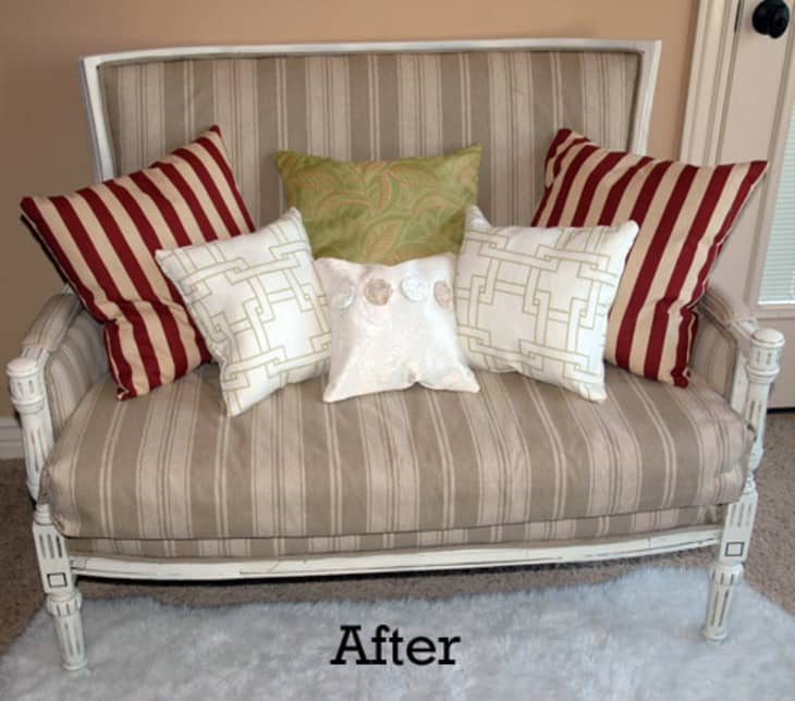 Before & After 69 Loveseat Makeover Apartment Therapy
