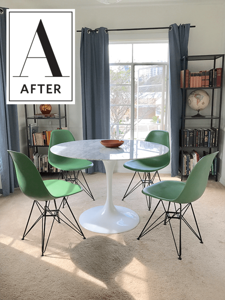 Before After Painted Eames Style Dining Chairs Apartment Therapy