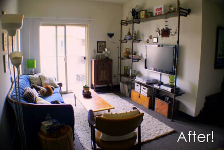 Image showcasing Before & After: Dressing Up a White Box Apartment | Apartment Therapy
