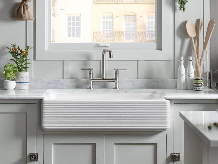 kitchen farm sink with apron front sink