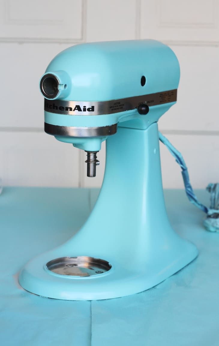 How To Paint a KitchenAid Mixer a New Color Apartment Therapy